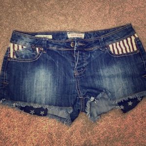 American themed jean shorts!